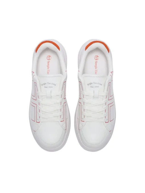 Sergio Tacchini View All<1966 Court Sneaker- White/ Adrenaline Rush