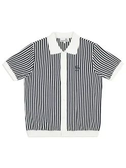 Sergio Tacchini View All<Abramo Knit Polo- Pearled Ivory/ Maritime Blue