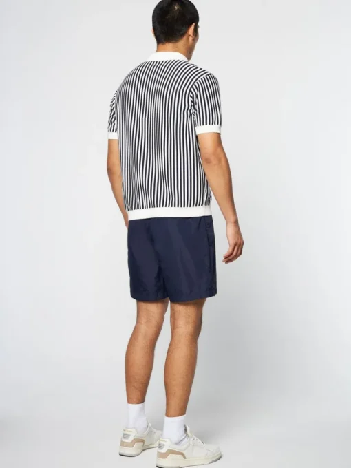 Sergio Tacchini View All<Abramo Knit Polo- Pearled Ivory/ Maritime Blue