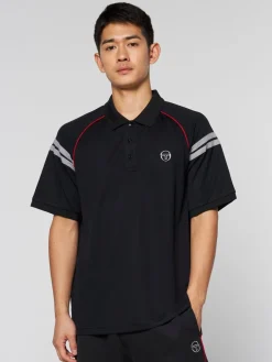 Sergio Tacchini Polos<Ascot Polo- Black