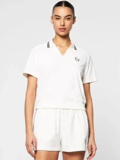 Sergio Tacchini View All<Atri Velour Polo- Gardenia