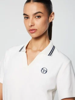 Sergio Tacchini View All<Atri Velour Polo- Gardenia
