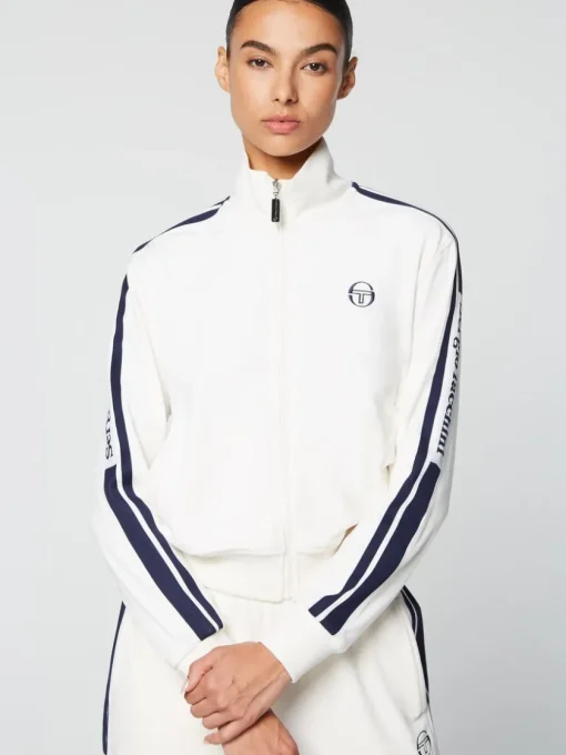 Sergio Tacchini Velour<Atri Velour Track Jacket- Gardenia