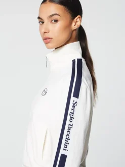 Sergio Tacchini Velour<Atri Velour Track Jacket- Gardenia
