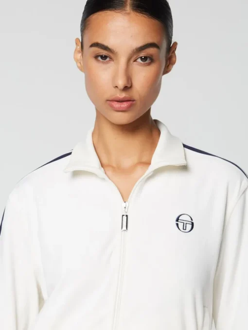 Sergio Tacchini Velour<Atri Velour Track Jacket- Gardenia