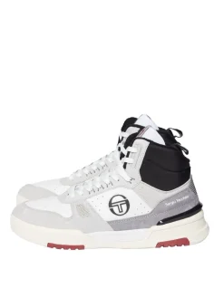 Sergio Tacchini Shoes<Bb Court Hi Sneaker- White/ Tofu/ Quiet Grey
