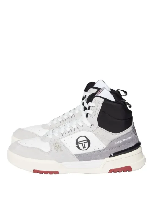 Sergio Tacchini Shoes<Bb Court Hi Sneaker- White/ Tofu/ Quiet Grey