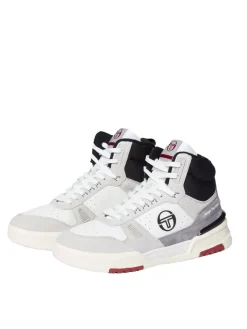 Sergio Tacchini Shoes<Bb Court Hi Sneaker- White/ Tofu/ Quiet Grey