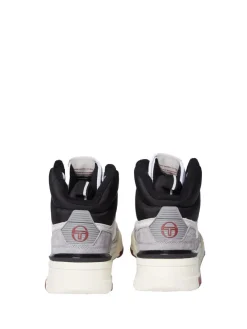 Sergio Tacchini Shoes<Bb Court Hi Sneaker- White/ Tofu/ Quiet Grey