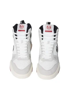 Sergio Tacchini Shoes<Bb Court Hi Sneaker- White/ Tofu/ Quiet Grey