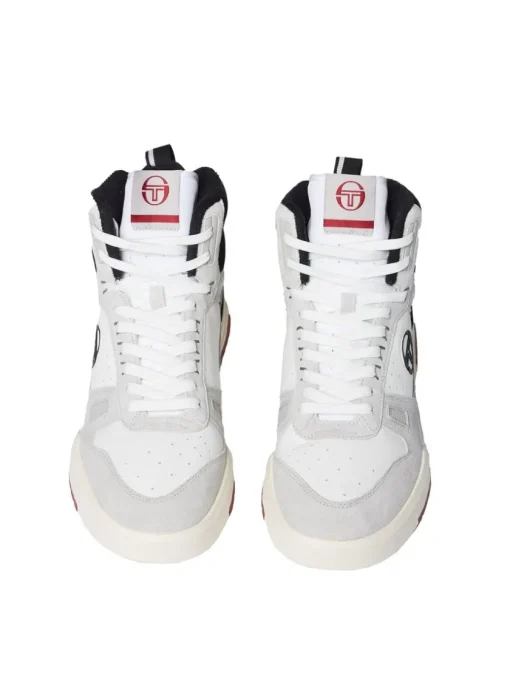 Sergio Tacchini Shoes<Bb Court Hi Sneaker- White/ Tofu/ Quiet Grey