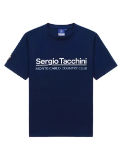 Sergio Tacchini For The Court<Bimane Mch T-Shirt- Navy