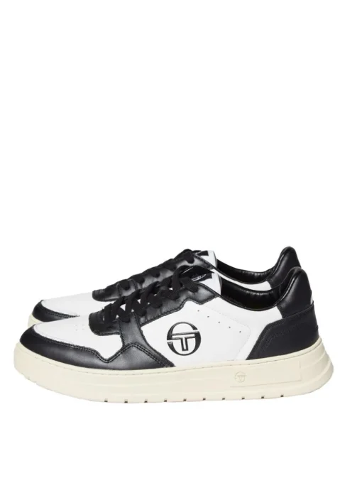 Sergio Tacchini Shoes<Court Classic Mp Sneaker- Antique White/ Seedpearl/ Raven