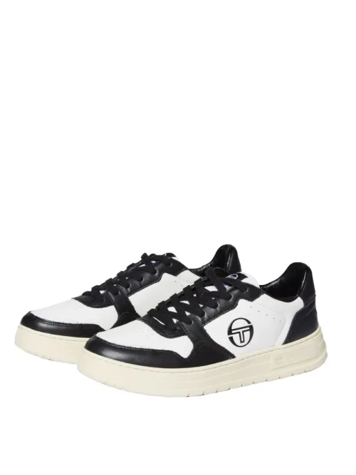 Sergio Tacchini Shoes<Court Classic Mp Sneaker- Antique White/ Seedpearl/ Raven