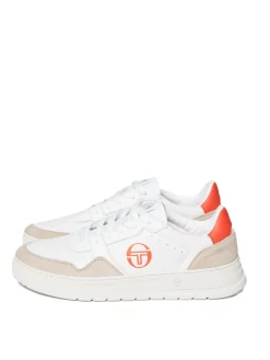 Sergio Tacchini Shoes<Court Classic Mp Sneaker- White/ Tofu/ Ponciana Red