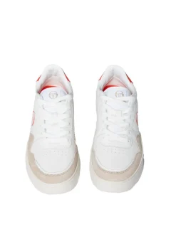Sergio Tacchini Shoes<Court Classic Mp Sneaker- White/ Tofu/ Ponciana Red