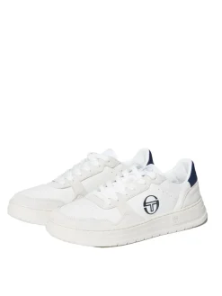 Sergio Tacchini Shoes<Court Classic Mp Sneaker- White/ Antique White/ Maritime Blue