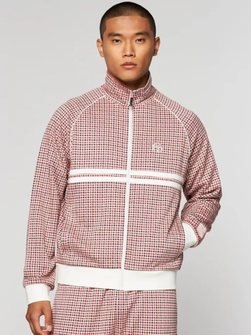 Sergio Tacchini Tracksuits<Dallas Houndstooth Track Jacket- Poinciana
