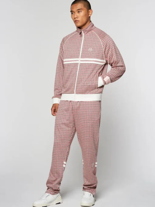 Sergio Tacchini Tracksuits<Dallas Houndstooth Track Jacket- Poinciana