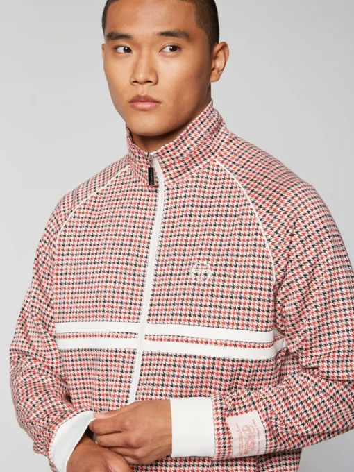 Sergio Tacchini Tracksuits<Dallas Houndstooth Track Jacket- Poinciana