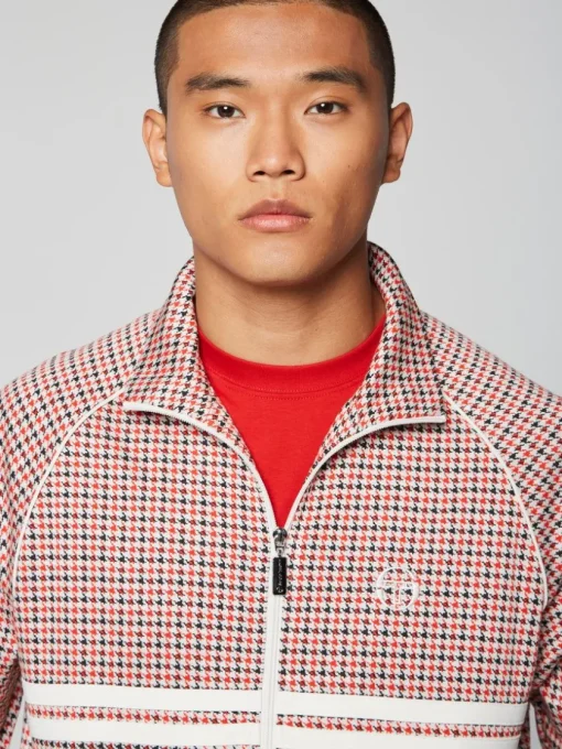 Sergio Tacchini Tracksuits<Dallas Houndstooth Track Jacket- Poinciana