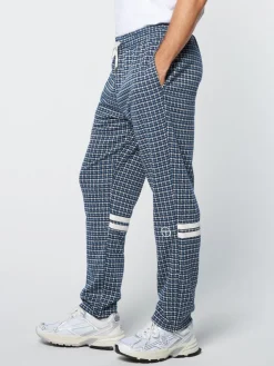 Sergio Tacchini Pants And Sweatpants<Dallas Houndstooth Track Pant- Maritime Blue