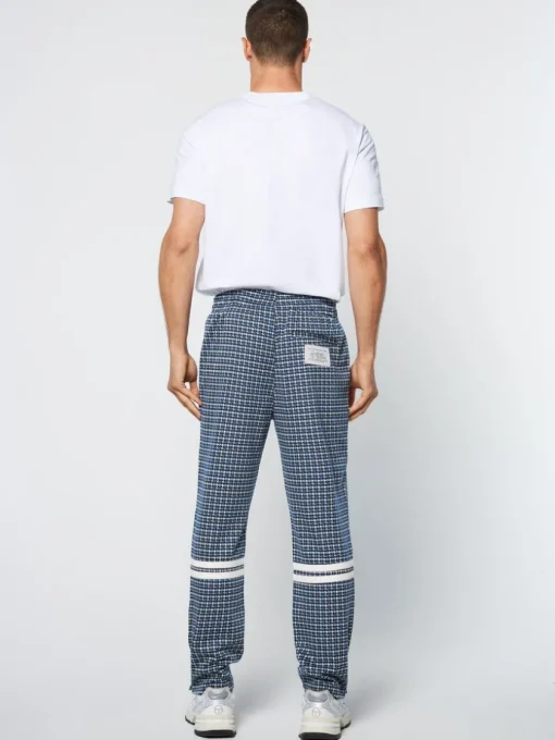 Sergio Tacchini Pants And Sweatpants<Dallas Houndstooth Track Pant- Maritime Blue