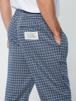 Sergio Tacchini Pants And Sweatpants<Dallas Houndstooth Track Pant- Maritime Blue