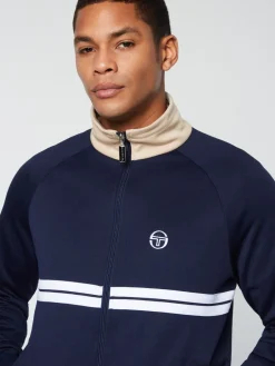 Sergio Tacchini Jackets<Dallas Track Jacket Archivio- Maritime Blue/ Humus