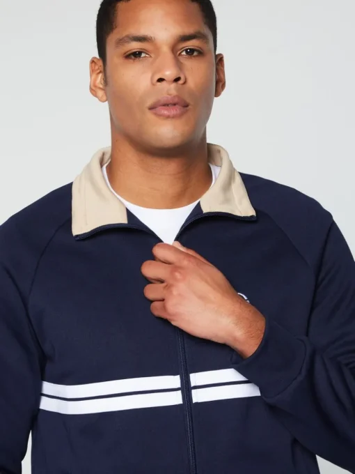 Sergio Tacchini Jackets<Dallas Track Jacket Archivio- Maritime Blue/ Humus
