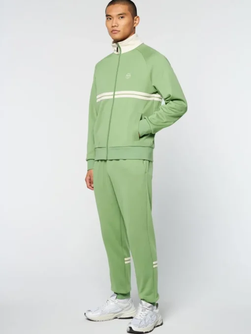 Sergio Tacchini Tracksuits<Dallas Track Jacket Archivio- Jade Green/ Pearl Ivory