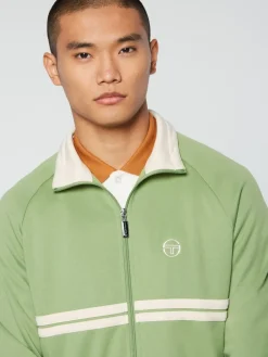 Sergio Tacchini Tracksuits<Dallas Track Jacket Archivio- Jade Green/ Pearl Ivory