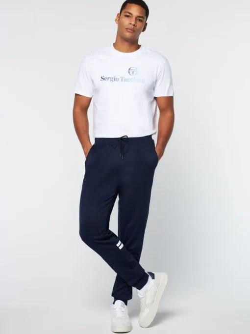 Sergio Tacchini View All<Dallas Track Pant Archivio- Maritime Blue/ White