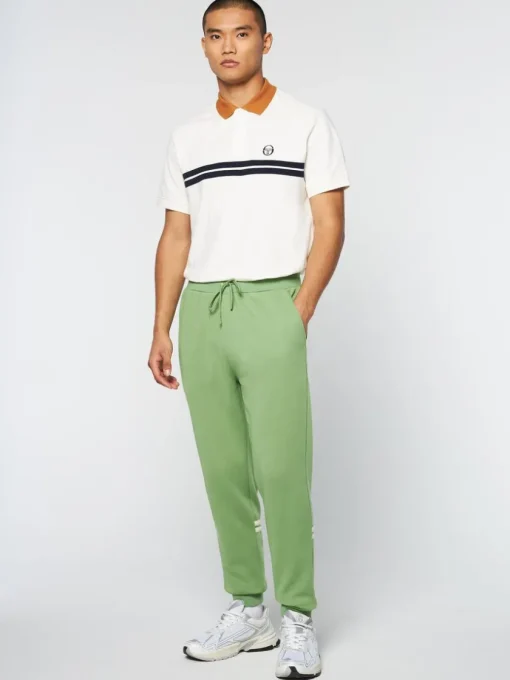 Sergio Tacchini Pants And Sweatpants<Dallas Track Pant Archivio- Jade Green/ Pearl Ivory