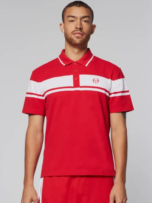 Sergio Tacchini Polos<Damarindo Polo- Adrenaline Rush/ White