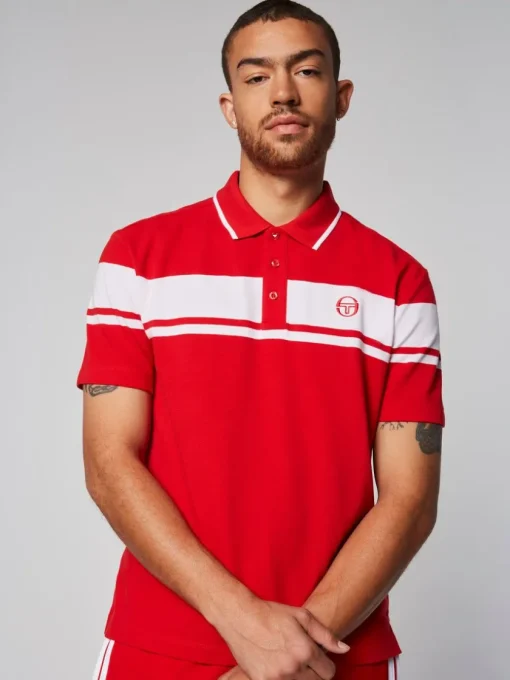 Sergio Tacchini Polos<Damarindo Polo- Adrenaline Rush/ White