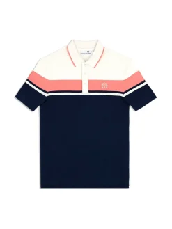 Sergio Tacchini Polos<Damarindo Polo Archivio- Gardenia/ Maritime Blue