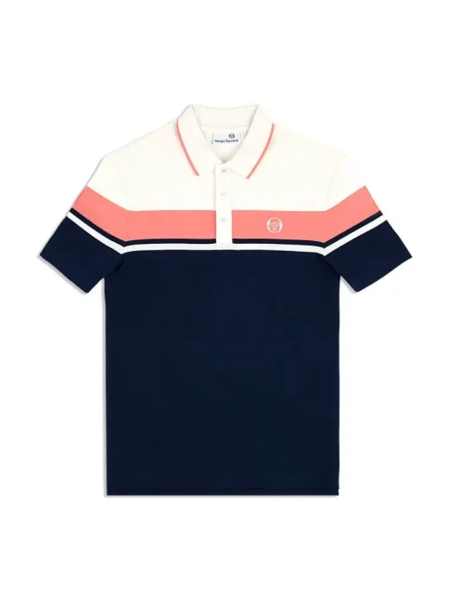 Sergio Tacchini Polos<Damarindo Polo Archivio- Gardenia/ Maritime Blue