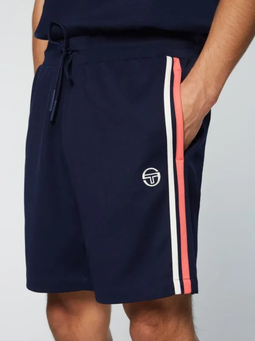 Sergio Tacchini Shorts And Swim<Damarindo Short Archivio- Gardenia/ Maritime Blue