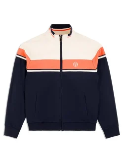 Sergio Tacchini Jackets<Damarindo Track Jacket Archivio- Gardenia/ Maritime Blue