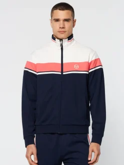 Sergio Tacchini Jackets<Damarindo Track Jacket Archivio- Gardenia/ Maritime Blue