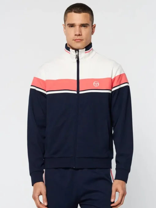Sergio Tacchini Tracksuits<Damarindo Track Jacket Archivio- Gardenia/ Maritime Blue