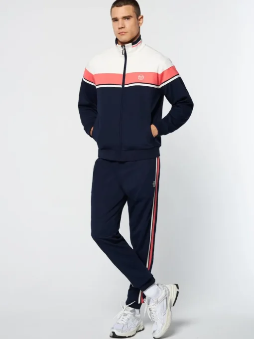 Sergio Tacchini Tracksuits<Damarindo Track Jacket Archivio- Gardenia/ Maritime Blue