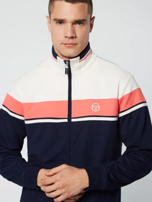 Sergio Tacchini Tracksuits<Damarindo Track Jacket Archivio- Gardenia/ Maritime Blue