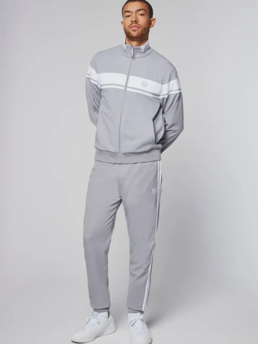 Sergio Tacchini Jackets<Damarindo Track Jacket- Sleet/ White