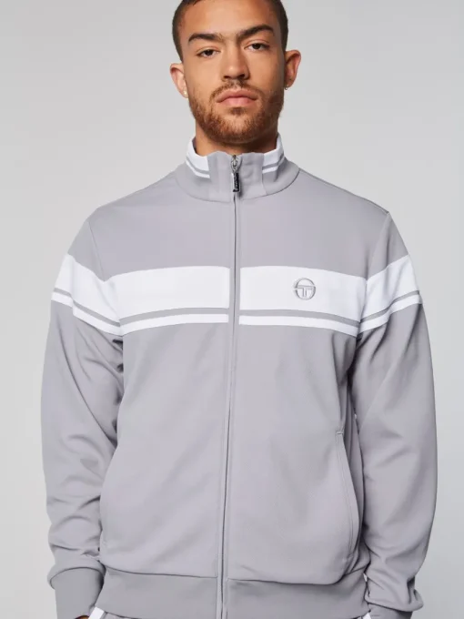 Sergio Tacchini Jackets<Damarindo Track Jacket- Sleet/ White