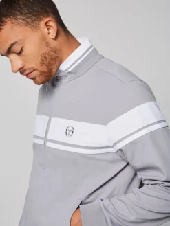 Sergio Tacchini Jackets<Damarindo Track Jacket- Sleet/ White