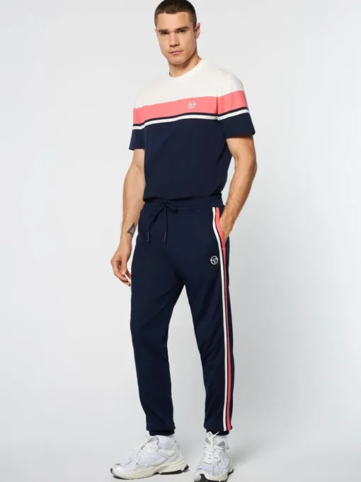 Sergio Tacchini View All<Damarindo Track Pant Archivio- Gardenia/ Maritime Blue