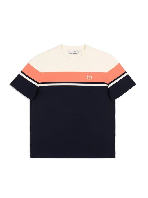 Sergio Tacchini View All<Damarindo T-Shirt Archivio -Gardenia/ Maritime Blue