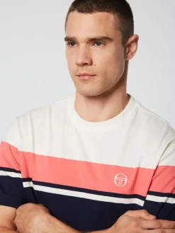 Sergio Tacchini View All<Damarindo T-Shirt Archivio -Gardenia/ Maritime Blue